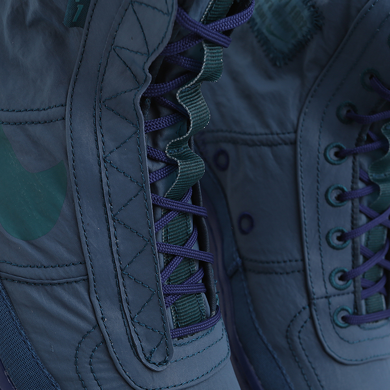 женские синие кроссовки Nike WMNS Air Force 1 Shell BQ6096-300 - цена, описание, фото 3